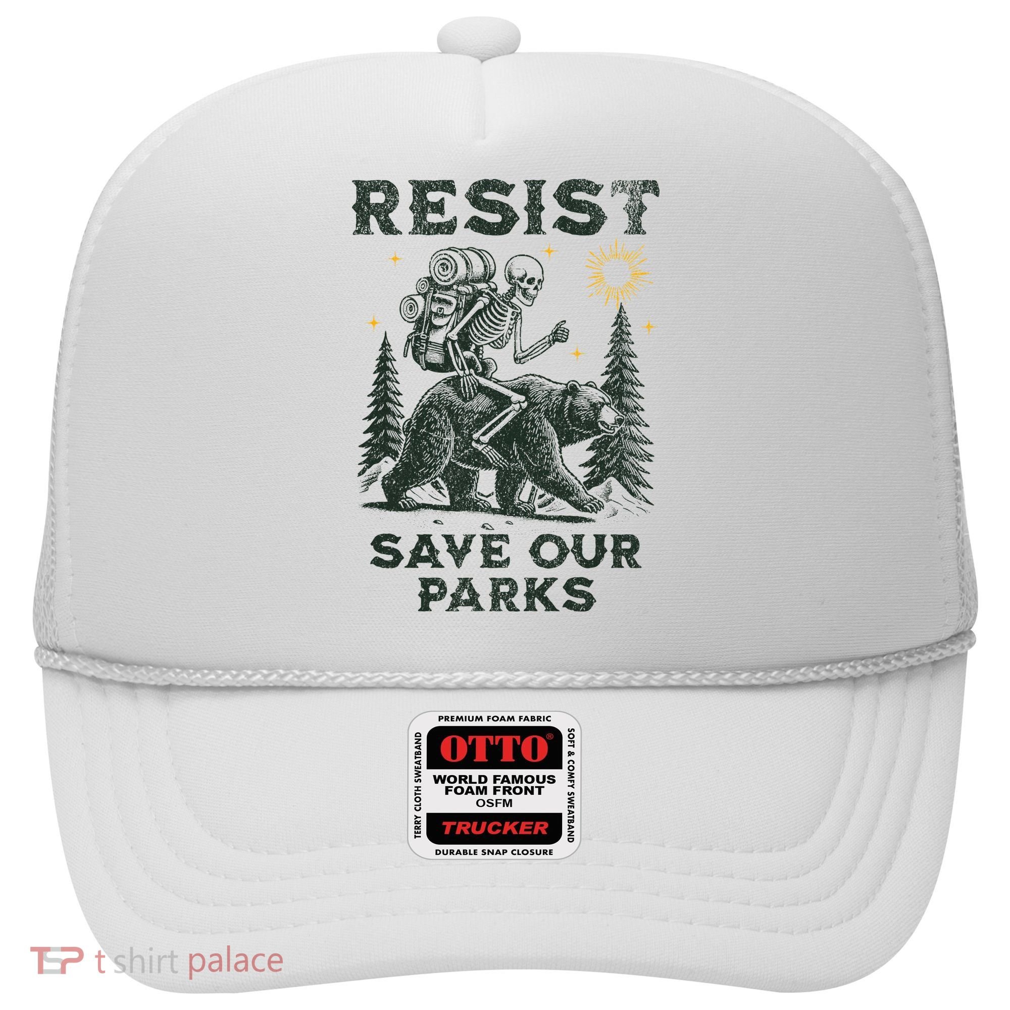 Resist Save Our Parks Alt US National Parks Bear Hat