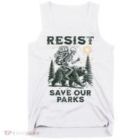 Resist Save Our Parks Alt US National Parks Bear Tank Top thumb 0