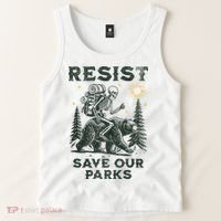 Resist Save Our Parks Alt US National Parks Bear Tank Top thumb 2