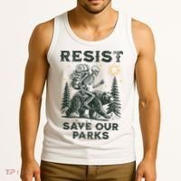 Resist Save Our Parks Alt US National Parks Bear Tank Top thumb 3
