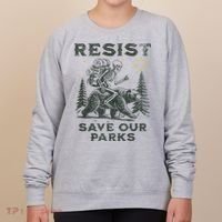 Resist Save Our Parks Alt Us National Parks Bear Women's Sweatshirt thumb 0