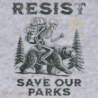 Resist Save Our Parks Alt Us National Parks Bear Women's Sweatshirt thumb 2