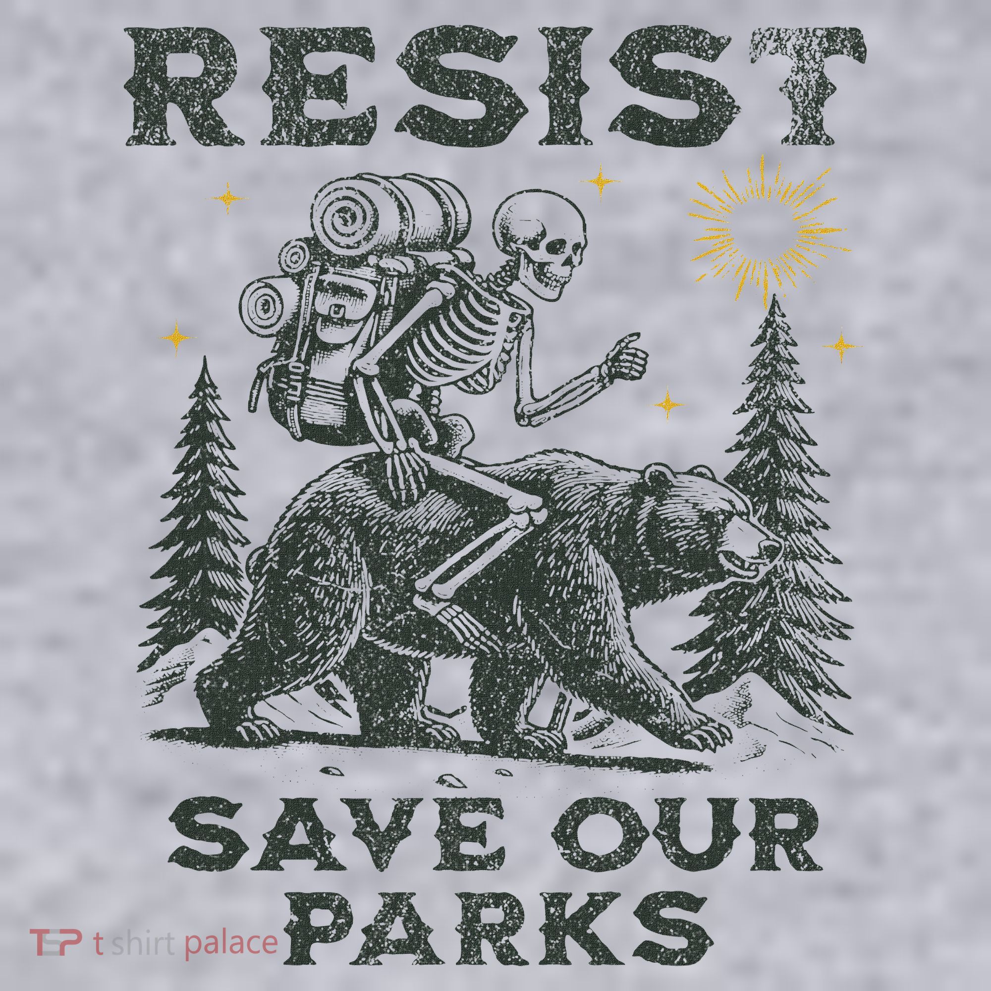 Resist Save Our Parks Alt Us National Parks Bear Women's Sweatshirt