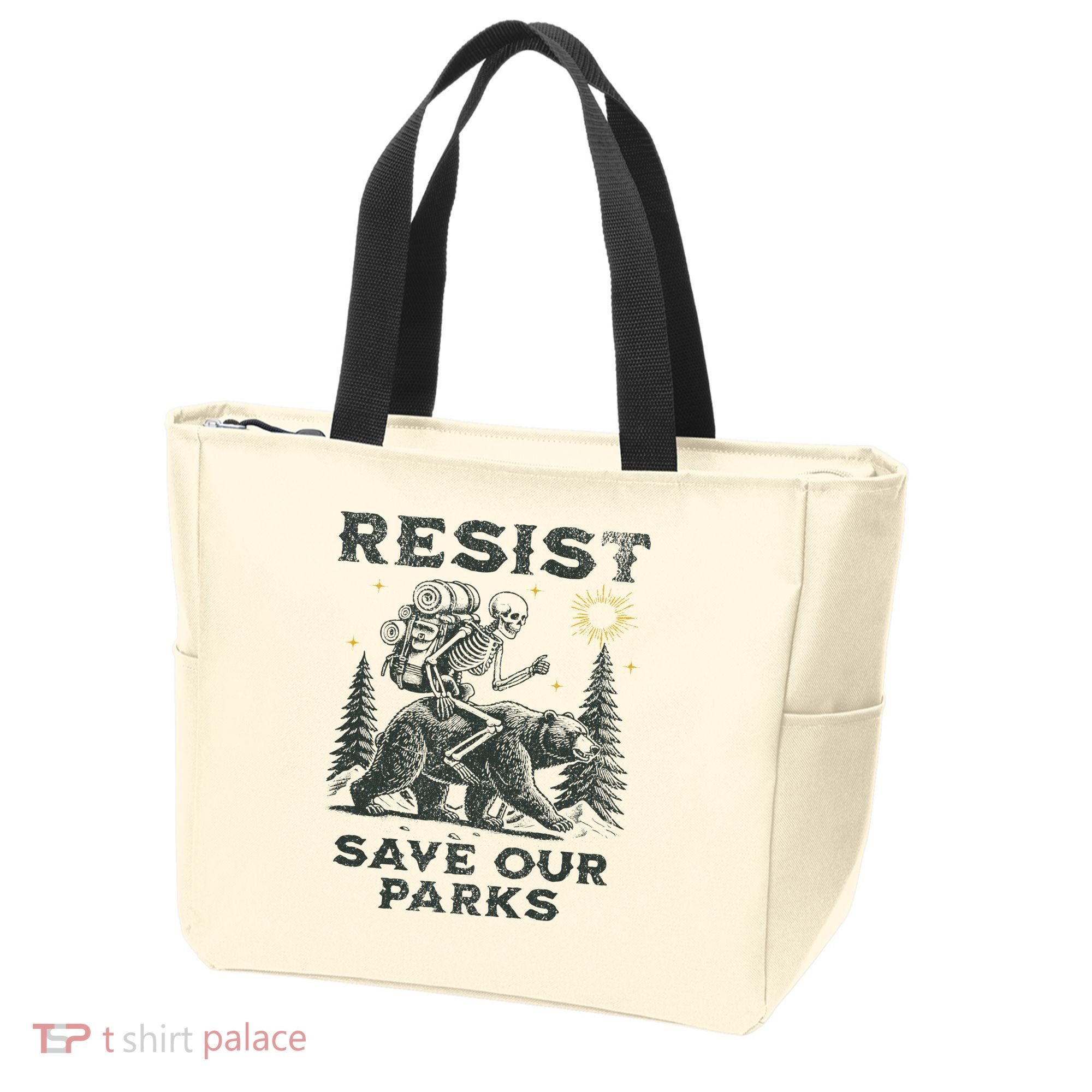 Resist Save Our Parks Alt Us National Parks Bear Tote Bag