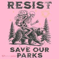 Resist Save Our Parks Alt Us National Parks Bear Coaster thumb 2