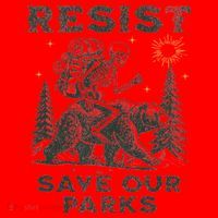 Resist Save Our Parks Alt Us National Parks Bear Santa Hat thumb 1
