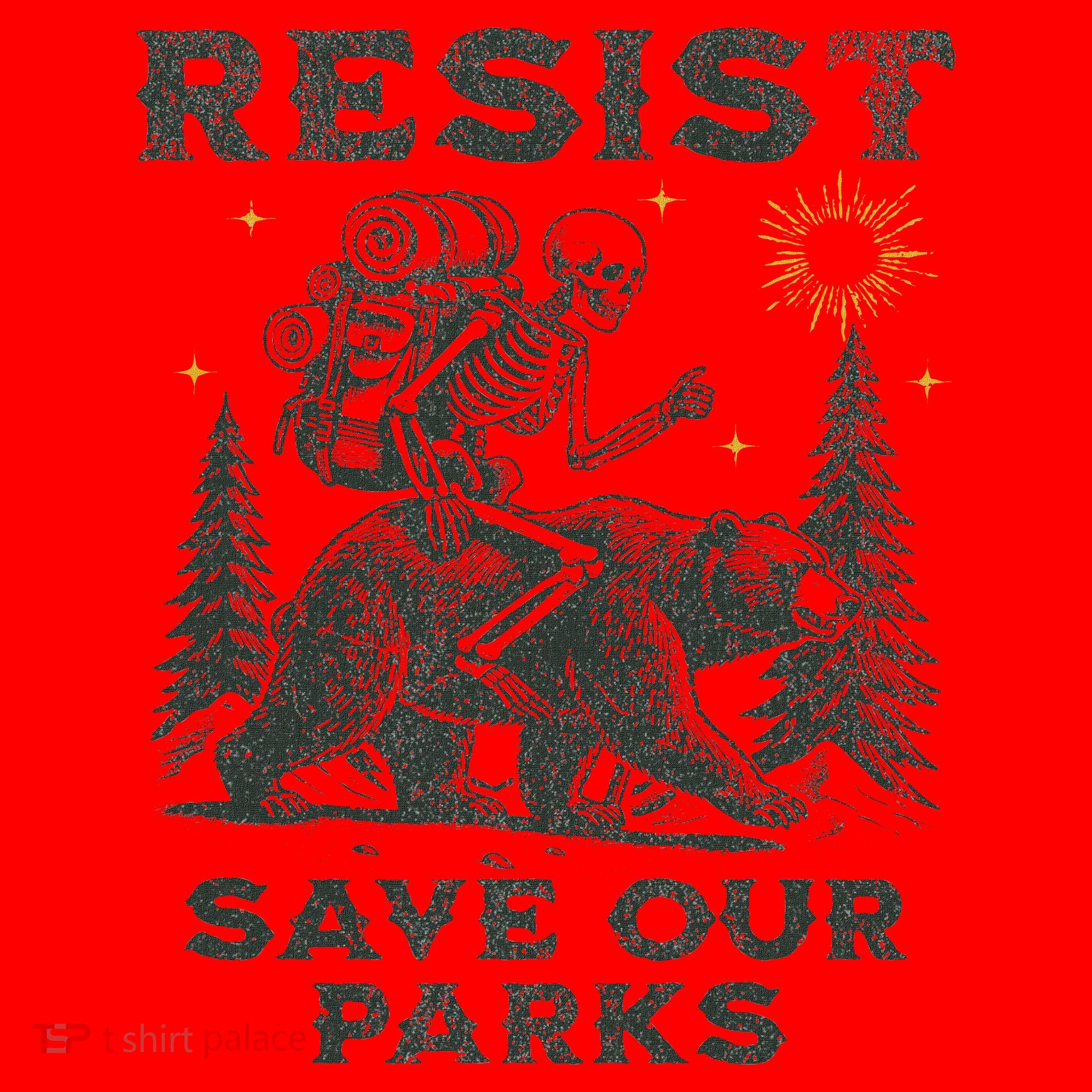 Resist Save Our Parks Alt Us National Parks Bear Santa Hat