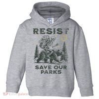 Resist Save Our Parks Alt Us National Parks Bear Toddler Hoodie thumb 0