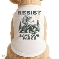 Resist Save Our Parks Alt Us National Parks Bear Doggie Tank thumb 0