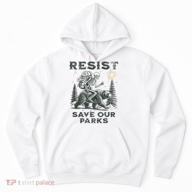 Resist Save Our Parks Alt Us National Parks Bear Hoodie
