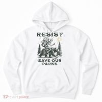 Resist Save Our Parks Alt Us National Parks Bear Hoodie thumb 0