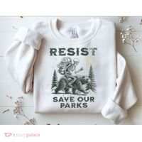 Resist Save Our Parks Alt Us National Parks Bear Sweatshirt thumb 2