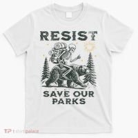 Resist Save Our Parks Alt Us National Parks Bear T-Shirt thumb 0