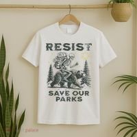 Resist Save Our Parks Alt Us National Parks Bear T-Shirt thumb 2