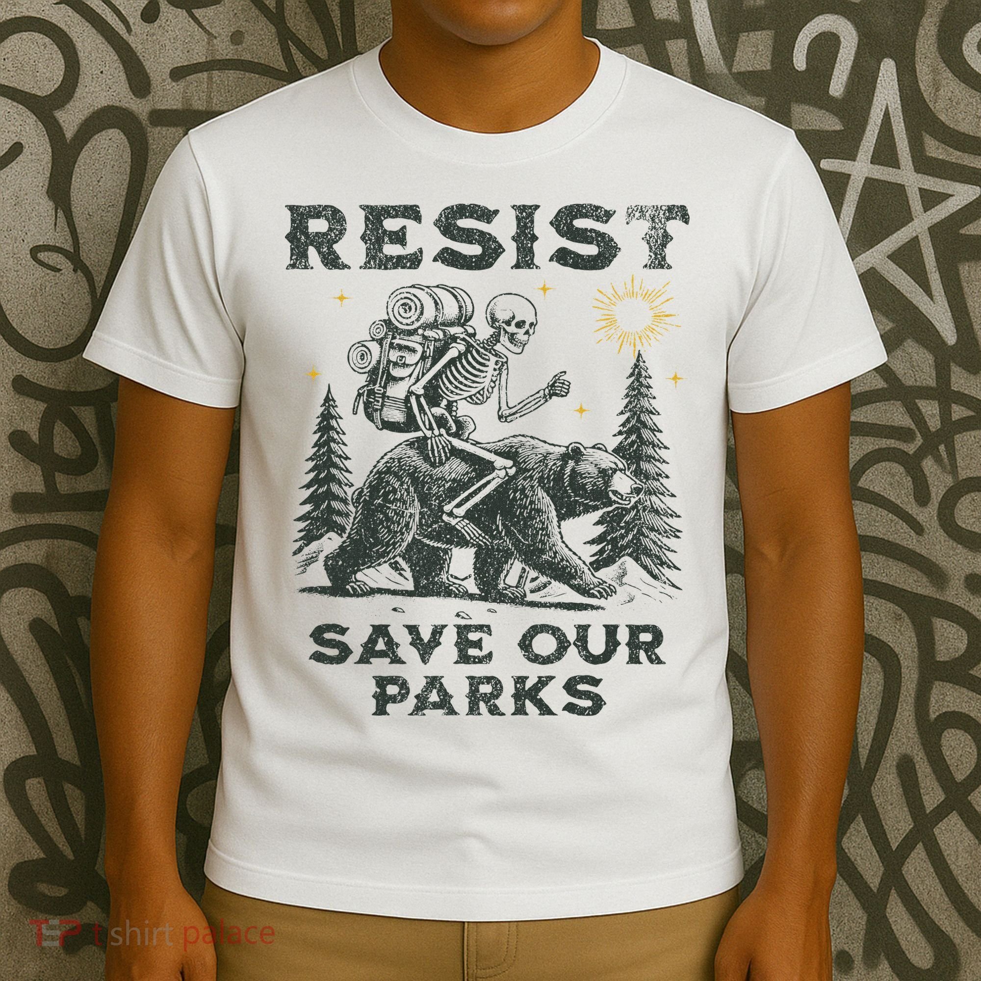 Resist Save Our Parks Alt Us National Parks Bear T-Shirt