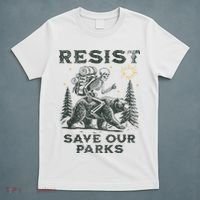 Resist Save Our Parks Alt Us National Parks Bear T-Shirt thumb 5