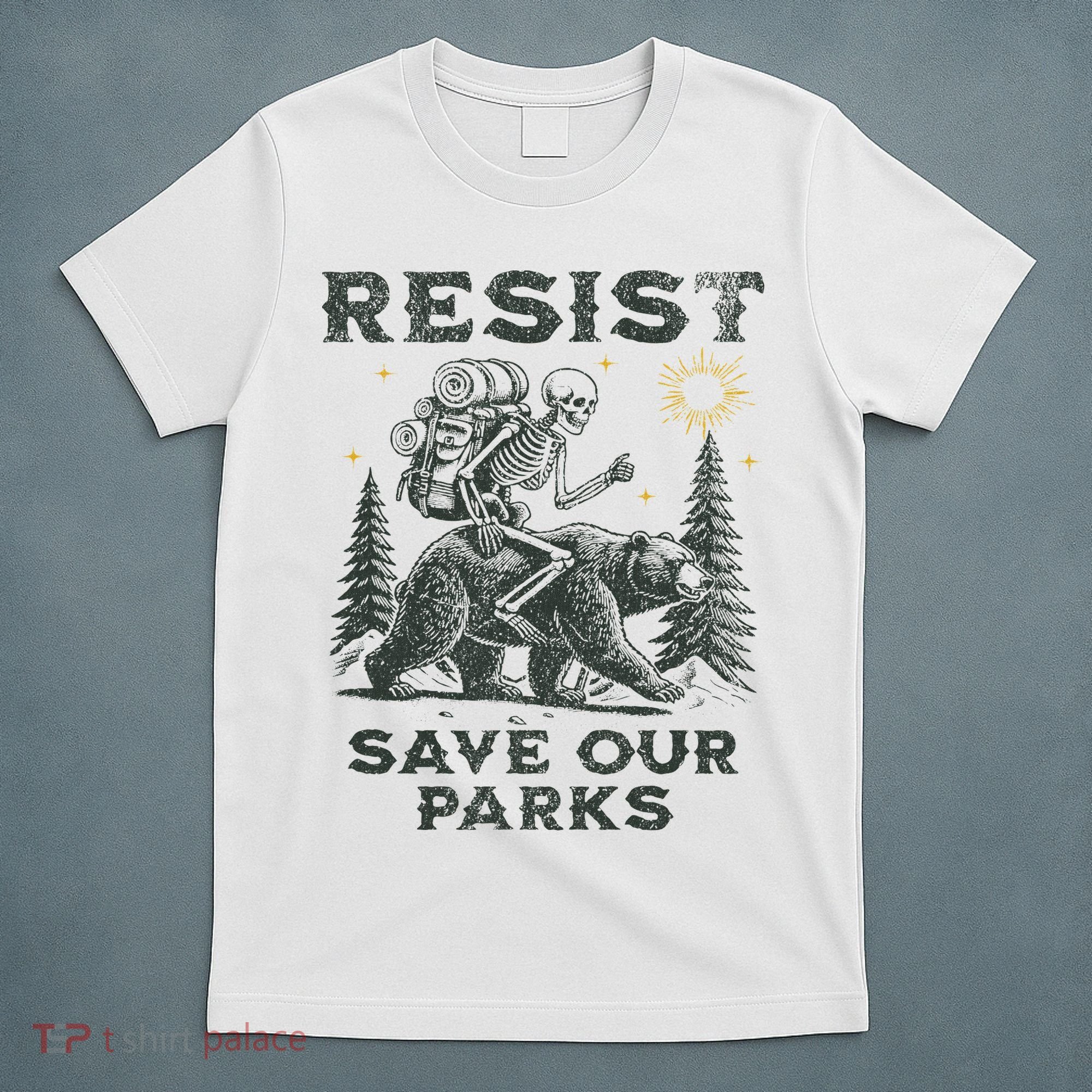 Resist Save Our Parks Alt Us National Parks Bear T-Shirt