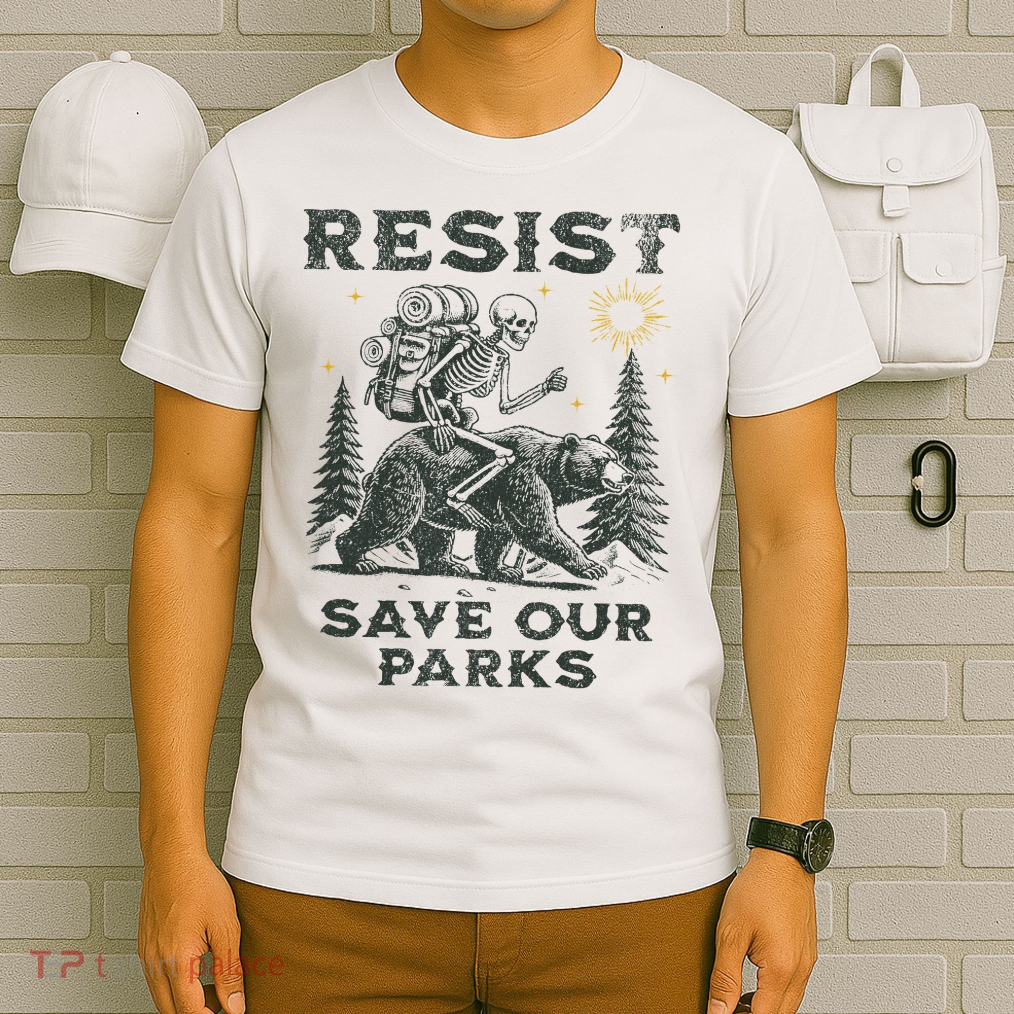 Resist Save Our Parks Alt Us National Parks Bear T-Shirt