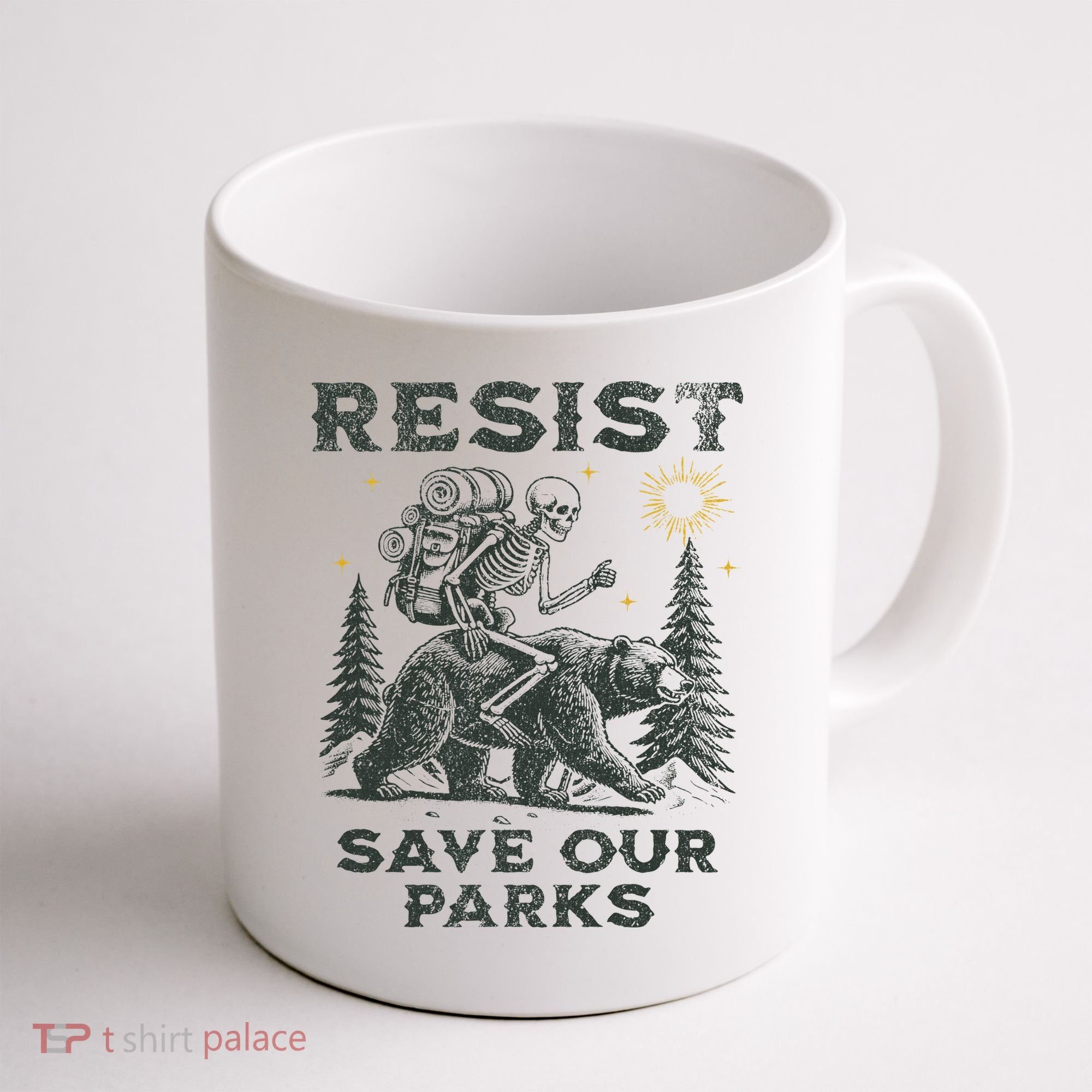 Resist Save Our Parks Alt Us National Parks Bear Coffee Mug