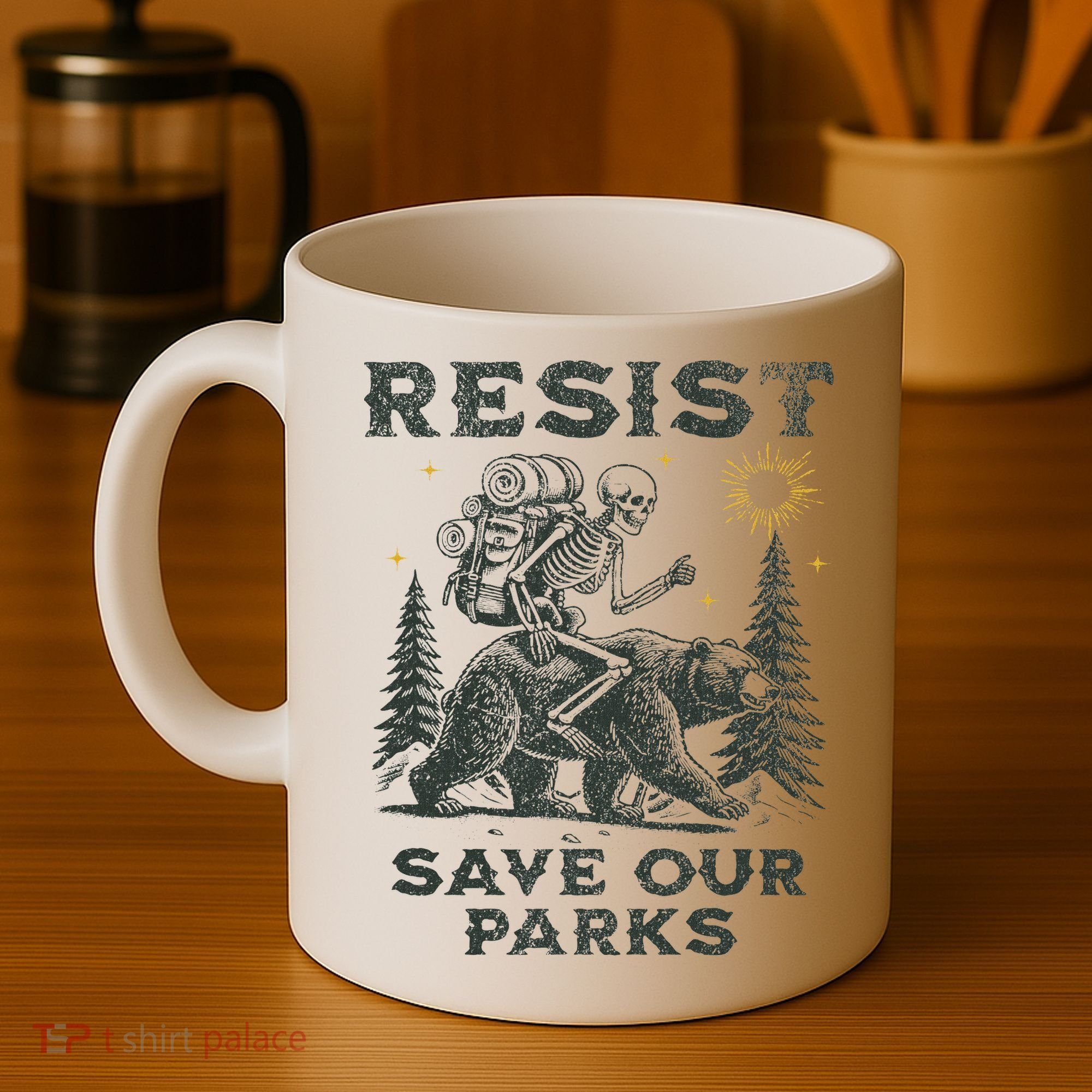 Resist Save Our Parks Alt Us National Parks Bear Coffee Mug