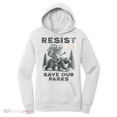 Resist Save Our Parks Alt Us National Parks Bear Women's Hoodie