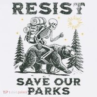 Resist Save Our Parks Alt Us National Parks Bear Women's Hoodie thumb 2