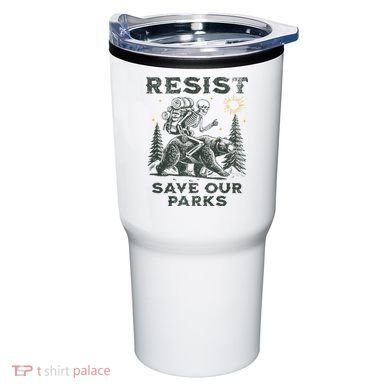 Resist Save Our Parks Alt Us National Parks Bear Tumbler