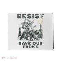 Resist Save Our Parks Alt Us National Parks Bear Mousepad thumb 0