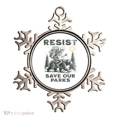 Resist Save Our Parks Alt Us National Parks Bear Ornament