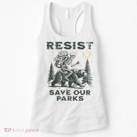 Resist Save Our Parks Alt Us National Parks Bear Women's Tank Top thumb 0