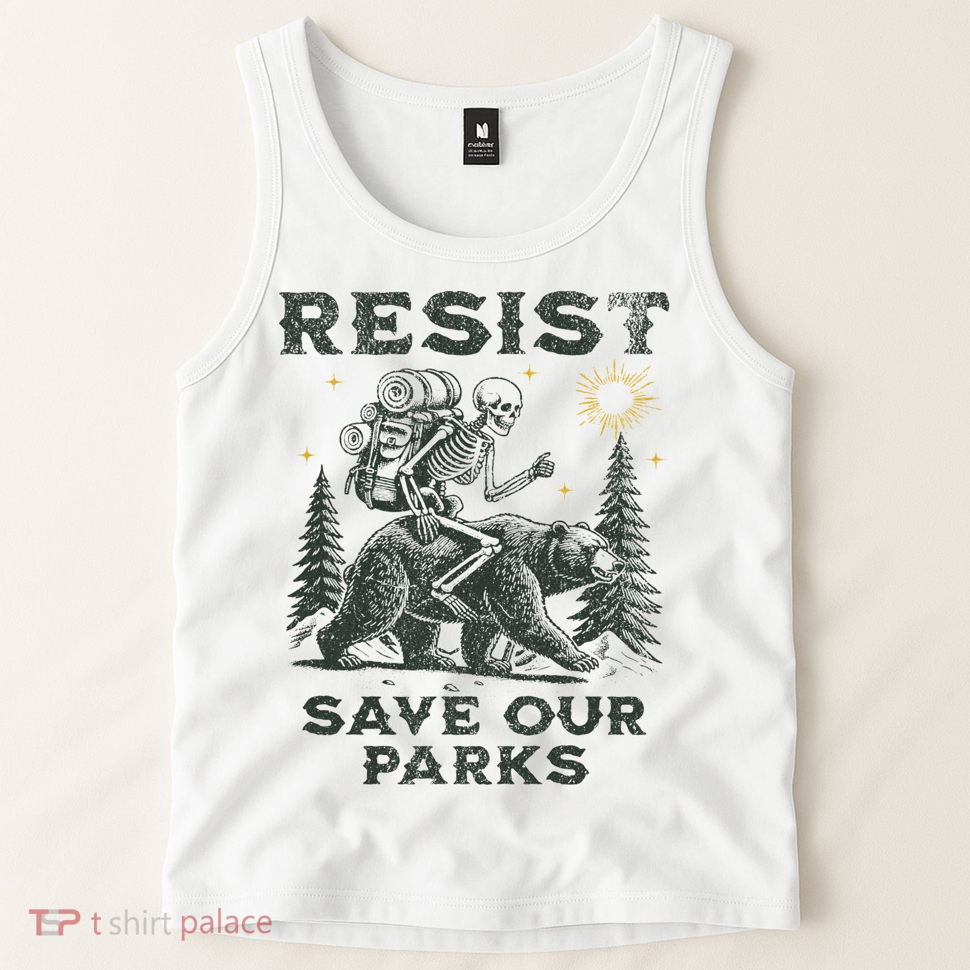 Resist Save Our Parks Alt Us National Parks Bear Tank Top