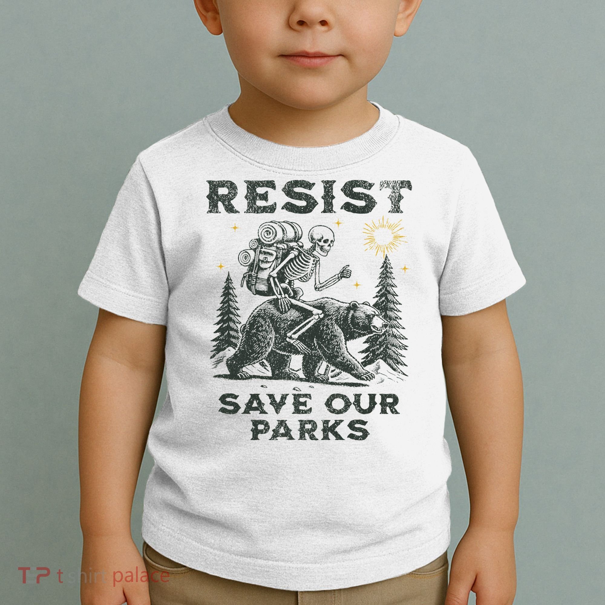 Resist Save Our Parks Alt Us National Parks Bear Toddler T-Shirt