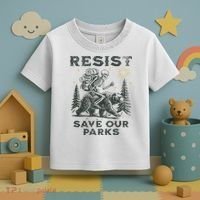 Resist Save Our Parks Alt Us National Parks Bear Toddler T-Shirt thumb 3