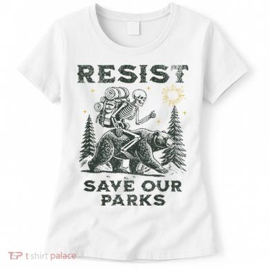 Resist Save Our Parks Alt Us National Parks Bear Women's T-Shirt
