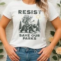 Resist Save Our Parks Alt Us National Parks Bear Women's T-Shirt thumb 2