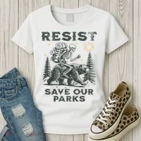 Resist Save Our Parks Alt Us National Parks Bear Women's T-Shirt thumb 3