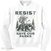 Resist Save Our Parks Alt Us National Parks Bear Kids Sweatshirt thumb 0