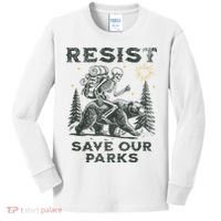 Resist Save Our Parks Alt Us National Parks Bear Kids Long Sleeve Shirt thumb 0