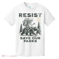 Resist Save Our Parks Alt Us National Parks Bear Kids T-Shirt thumb 0
