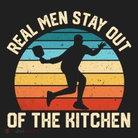 Real Stay Out Of The Kitchen Funny Pickleball Retro Cute Gift Hat thumb 2
