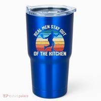 Real Stay Out Of The Kitchen Funny Pickleball Retro Cute Gift Tumbler thumb 0
