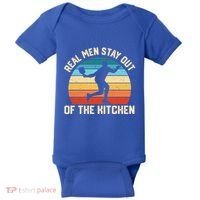 Real Stay Out Of The Kitchen Funny Pickleball Retro Cute Gift Baby Bodysuit thumb 0