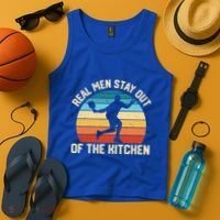 Real Stay Out Of The Kitchen Funny Pickleball Retro Cute Gift Tank Top thumb 4