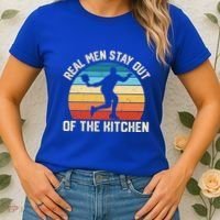 Real Stay Out Of The Kitchen Funny Pickleball Retro Cute Gift Women's T-Shirt thumb 2