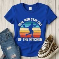 Real Stay Out Of The Kitchen Funny Pickleball Retro Cute Gift Women's T-Shirt thumb 3