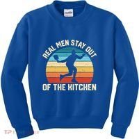 Real Stay Out Of The Kitchen Funny Pickleball Retro Cute Gift Kids Sweatshirt thumb 0