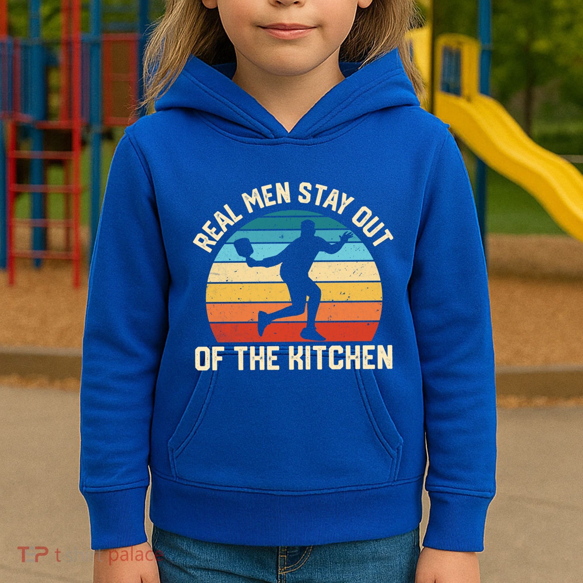 Real Stay Out Of The Kitchen Funny Pickleball Retro Cute Gift Kids Hoodie