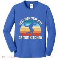 Real Stay Out Of The Kitchen Funny Pickleball Retro Cute Gift Kids Long Sleeve Shirt thumb 0