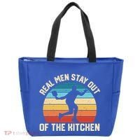 Real Stay Out Of The Kitchen Funny Pickleball Retro Cute Gift Tote Bag thumb 0