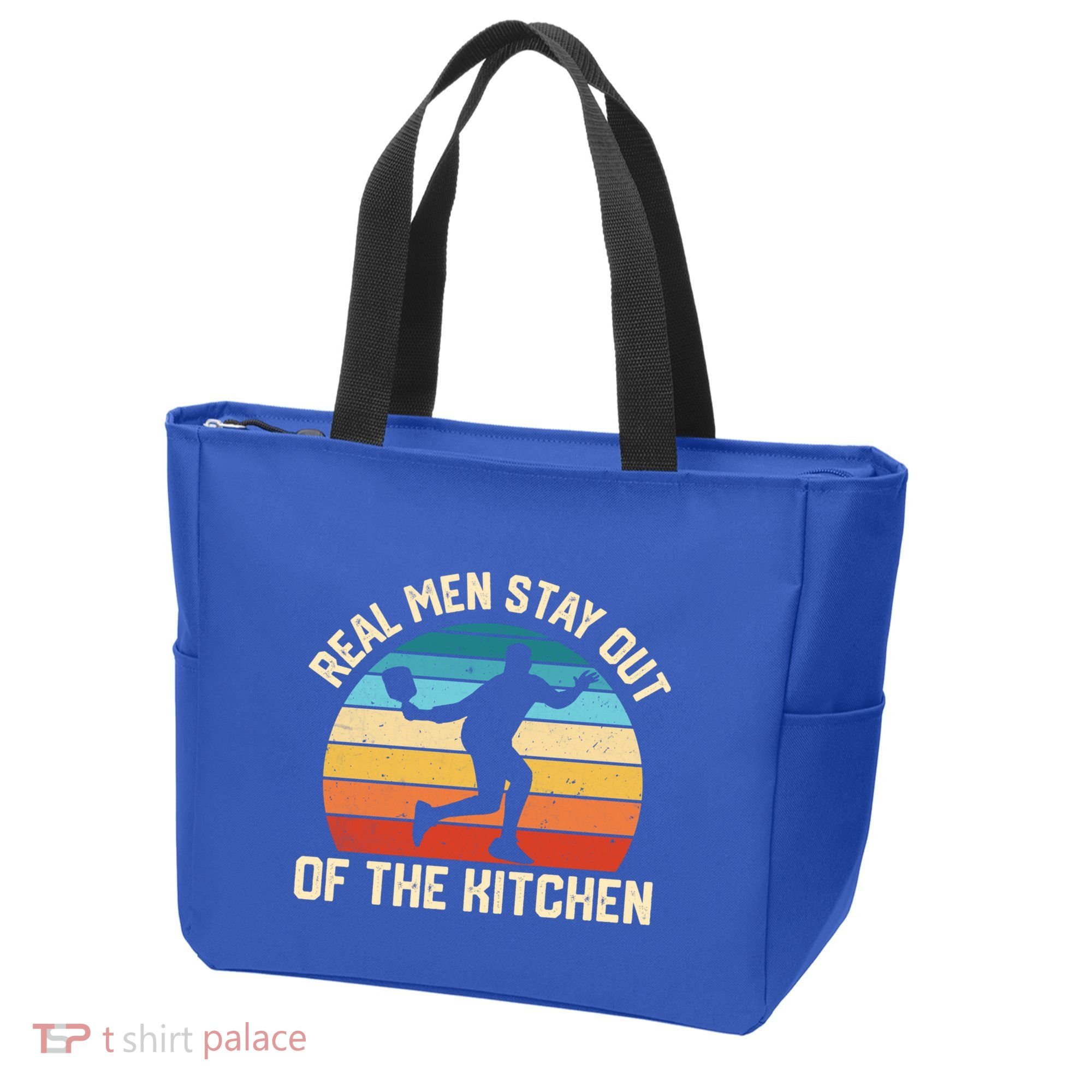 Real Stay Out Of The Kitchen Funny Pickleball Retro Cute Gift Tote Bag